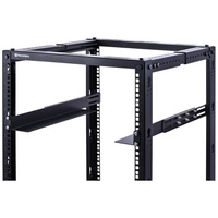 适用于戴尔康柏惠普IBM APC 16.5-29.5英寸可调网络/影音/信息技术设备的1U通用4柱机架安装服务器搁板导轨