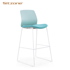 <span class=keywords><strong>Sillas</strong></span> Altas <span class=keywords><strong>de</strong></span> Barra con Base <span class=keywords><strong>de</strong></span> Metal para Oficina y Áreas Públicas <span class=keywords><strong>de</strong></span> Foshan Sitzone Furniture - Product Image 1