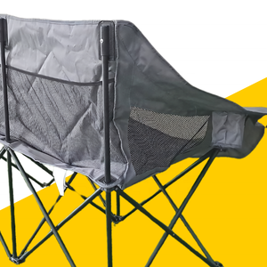 Huy Gia chaise double légère Design moderne chaise de pique-nique pliante en acier inoxydable pour l'utilisation en plein air plage Camping parc - Product Image 6