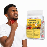 Baik untuk Kesehatan Hati Teh Herbal Alami Krisan, Honeysuckle, Goji Berry, dan Biji Cassia Teh Terbaik untuk Sakit Tenggorokan