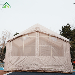 Tente gonflable portable 7,5 m² quatre saisons, double couche, en tissu Oxford imperméable, installation facile, pour le glamping et le <span class=keywords><strong>camping</strong></span> en voiture sur route - Product Image 3