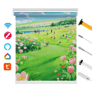 Oem & odm Tuya Wifi شاشة شمسية آلية نافذة بجهاز تحكم عن بعد ستائر أوتوماتيكية - Product Image 3
