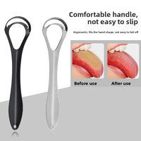 Limpiador de Lengua de Doble Capa con Raspador para Adultos, Alivia el Mal Aliento y Limpia en Profundidad, en Caja