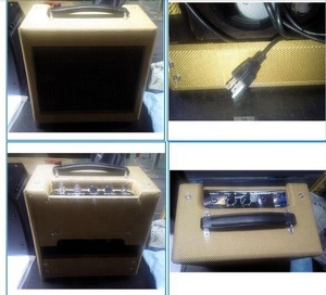 5F2A Grand Point to Point All Tube Guitare Combo Amplificateur <span class=keywords><strong>Tête</strong></span> en Tweed Couleur avec Volume Tone Control Single 6V6 Output Tube <span class=keywords><strong>5W</strong></span> - Product Image 6