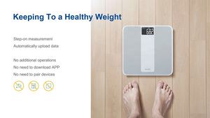 TRANS TEK Telemedizin Ausrüstung tragbare Badezimmer waage digitale elektronische Smart Body 250 kg Waage zu verkaufen - Product Image 3