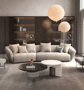 Sofá de tela con hebilla mate de terciopelo de lujo ligero con diseños modernos, sofá de lujo suave para el hogar, sofá de esquina, muebles de sala de estar - Product Image 5