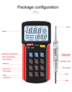 UT315A Hedao Usb Connect LCD-Display Vibrationsprüfer für Ausrüstung - Product Image 3
