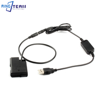 Adaptateur d'alimentation pour Nikon D3500 D5300 D5500 D5600, câble de charge USB, batterie factice EN-EL14 EP-5A, neuf, pour appareil photo