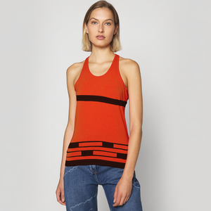 Logo personnalisé coton Spandex été dames gilet femmes Crop débardeur côtelé femmes Crop débardeurs sans manches haut court - Product Image 1