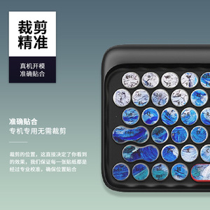 สติ๊กเกอร์แป้นพิมพ์ LOFREE รูปแบบ US ป้องกันฝุ่น ดีไซน์แบบแม่พิมพ์เฉพาะสำหรับคีย์บอร์ดแบบกลไก - Product Image 3