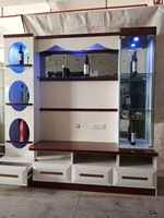 Meuble de salon de luxe au design européen avec vitrine et meuble TV 65 pouces – Offre spéciale