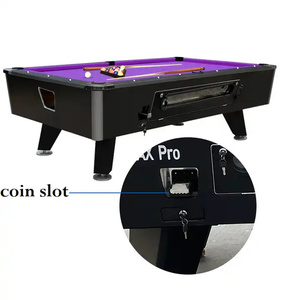 Villa Conference China Manufacturer Wholesale Solid Wood Slate 6ft 7ft English Coin Operated Pool <b>Table</b> for Bars Snooker 6 Coin - Product Image 4