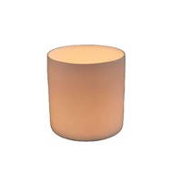 Bóng Trắng Nến Container Tùy Chỉnh In Logo Gốm Độc Đáo Nến Chum