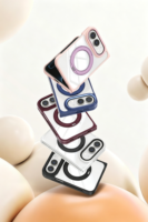 Coque magnétique rotative 360° transparente pour iPhone Duo avec protection anti-jaunissement des objectifs et charge sans fil