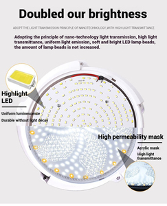 Lampu langit-langit tenaga surya IP65, lampu langit-langit <span class=keywords><strong>LED</strong></span> kendali jarak jauh dapat diisi ulang 8 jam penerangan berkelanjutan untuk teras taman