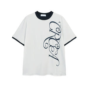 T-shirt pour homme de luxe, coupe ajustée, 100% coton, tricoté, lourd, respirant, imprimé à l'écran, surdimensionné, régulier - Product Image 6