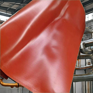 Manchon d'isolation pour tuyau de vapeur en fibre de verre enduite de silicone résistant à l'eau et au feu <span class=keywords><strong>WanEr</strong></span> WES08 Fabriqué en Chine - Product Image 2