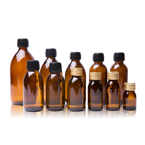 <span class=keywords><strong>Jarabe</strong></span> para la Tos 30ML 60ML 100ML 150ML 200ML 250ML Botella de Vidrio Farmacéutica Redonda Ámbar - Product Image 5