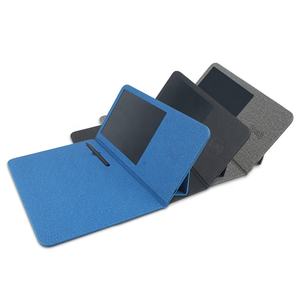 Multifunktion ales 15W 3-in-1 kabelloses Schnelllade-Leder-Schreib block 3 1 Office Mouse <span class=keywords><strong>pad</strong></span> Flüssigkristall-Display Lagerbestand - Product Image 2