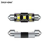 TECH-KING Canbus C5W LED Plafonnier intérieur de voiture 31mm 36mm 39mm 41mm C5W 3SMD 3030 Lampe de lecture automobile et feux arrière de plaque d'immatriculation