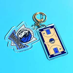 NBA Lakers นักรบกรรไกรตัดอวนกริซลี่พวงกุญแจรถโรงเรียนจี้สำหรับแฟนกีฬาวัสดุพลาสติกที่ทนทาน - Product Image 3