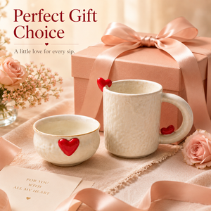 Taza <span class=keywords><strong>de</strong></span> <span class=keywords><strong>Café</strong></span> <span class=keywords><strong>de</strong></span> Cerámica con Corazón, 400 ml, Diseño <span class=keywords><strong>de</strong></span> Corazón 3D, Apta para Microondas, Apta para Lavavajillas, Regalo para el Día <span class=keywords><strong>de</strong></span> San Valentín - Product Image 4