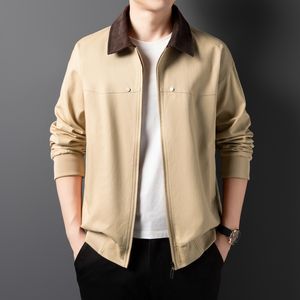 เสื้อแจ็กเก็ตสำหรับผู้ชายวัยกลางคนธุรกิจวัยกลางคนวัยกลางคนเสื้อโค้ทบางลำลองโลโก้ออกแบบได้ตามต้องการสำหรับฤดูใบไม้ผลิและฤดูร้อน - Product Image 3