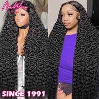 Perruques bon marché en cheveux vierges longs et bouclés pour femmes noires, meilleure qualité, avec dentelle HD transparente, base en soie, sans colle