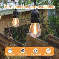 Ampoules LED à filament S14 pour UL E26/E27, étanches, indice de protection IP65