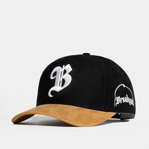 Gorras Personalizadas con Logotipo Bordado en 3D, Gorras de 5 Paneles con Cierre a Presión de Gamuza - Product Image 1