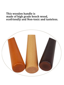 1ชิ้นก้นถ้วยเอสเพรสโซ่แบบพกพา58มม. 2หู <span class=keywords><strong>aibo</strong></span>.wega/rocket เปลี่ยนด้ามไม้เครื่องมือ tampers กาแฟ - Product Image 5