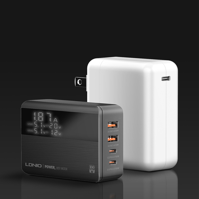 LDMIO 100W GaN USB Charger Type C PD Mini Pd Mobile Phone Fast Charger US UK EU Wall Phone Charger for Phone