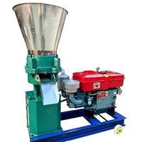 Granulateur de granulés d'aliments pour animaux à moteur diesel, machine d'alimentation en granulés, pour l'alimentation des animaux de ferme et l'usine d'aliments, pour la production de particules spéciales