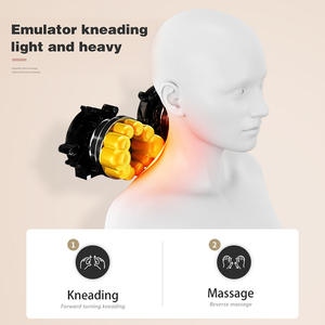 Bantalan pijat tubuh, dengan terapi pemanas, kantung udara Lumbar dan rol kaki untuk bantal pijat relaksasi kantor rumah - Product Image 5