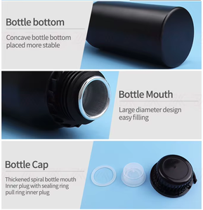 Botella de Aluminio de 20ml 30ml 50ml 100ml con Tapa de Rosca, Botella de <span class=keywords><strong>Agua</strong></span> de Aluminio de 500ml, Botella de Aluminio con Pulverizador para Cosméticos - Product Image 5