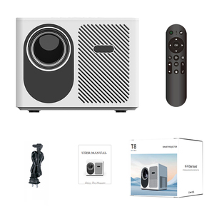 T8 thông minh chiếu Full HD 1080P 4K video proyector Mini rạp hát tại nhà LCD <span class=keywords><strong>LED</strong></span> di động ngoài trời không dây <span class=keywords><strong>Android</strong></span> Wifi máy chiếu - Product Image 1