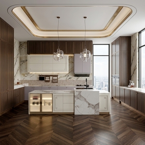 Lastra di Quarzo Bianco Calacatta Lucidato 3200x1600, Design Moderno per Piani di Lavoro in Quarzo per Uso Alberghiero - Product Image 2