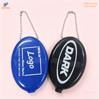 Fabricant et fournisseur OEM de porte-monnaie en PVC personnalisés, vente en gros, pochette souple elliptique japonaise, portefeuille en plastique pour pièces de monnaie, très demandé