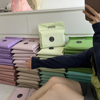 Kostenloses Muster: Hochwertige, Starke Recycling-Poly-Versandtasche mit Streifen, Kundenspezifisch Bedruckter Kurier-Beutel mit Griff für den Postversand