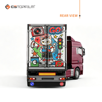 Vinilo Impreso Personalizado para Camiones, Estilo Pop Art y Dibujos Animados, Película Publicitaria para Carrocería de Vehículos Pesados, TPU PVC