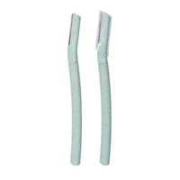 Tondeuse à sourcils avec manche en bambou, rasoir pour poils du visage, outils de beauté et de maquillage pour femmes avec couvercle de protection