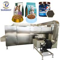 Extrudeuse industrielle pour la fabrication d'aliments pour animaux de compagnie, ligne de production de nourriture pour chiens bicolore pour aliments secs et humides destinés aux usines du Moyen-Orient