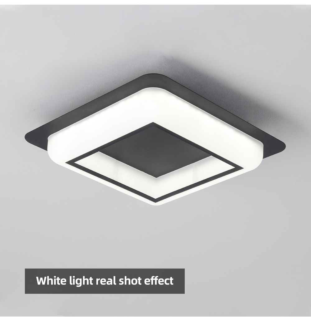 Hot Style Model Surface Mounted Square Three-tone Adjustable Led Ceiling Panel Light For Living Room