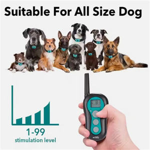 आईपेटडॉग सस्ती कीमत रिचार्जेबल वाटरप्रूफ कुत्ते प्रशिक्षण कॉलर के साथ झटका बीप कंपन 3 प्रशिक्षण मोड - Product Image 3