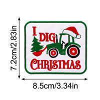 Patchs brodés personnalisés drôles sur le thème du Western, Noël, Père Noël, plage, vacances, avec citation, thermocollants pour vêtements, DIY, vente en gros