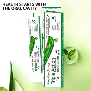 OEM Dentifrice d'essence végétale cristal d'aloe vera personnalisé rafraîchissant à base de plantes pour la <span class=keywords><strong>protection</strong></span> des gencives Stock transfrontalier à usage domestique - Product Image 6
