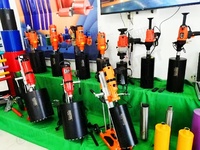 Machine de forage électrique à diamant à 3 vitesses - 1800W-3300W - Perceuse à béton avec embrayage de sécurité et support