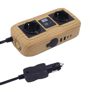 EU ổ cắm 200W xe chuyển đổi Bộ chuyển đổi DC <span class=keywords><strong>12V</strong></span> đến 220V AC đầu ra gan PD sạc nhanh xe điện biến tần chuyển đổi - Product Image 1