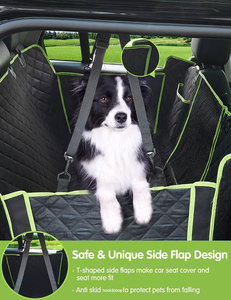 Fundas Impermeables 4 en 1 para Asientos Traseros de Coche para Perros, Hamaca Antiarañazos con Ventana de Malla, Fundas Protectoras para Asientos de Coche para Mascotas - Product Image 2