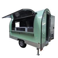 Remorque de glaces, camion de crème glacée, petit chariot de café, gâteaux, pâtisseries, desserts, limonade, chariot de petit-déjeuner, camion de nourriture